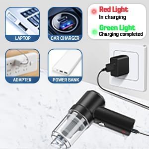 3-in-1 Handheld Cordless Car Vacuum Cleaner & Air Blower