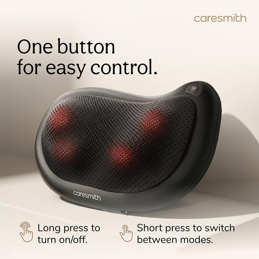 Cordless Shiatsu Pillow Massager with Infrared Heat