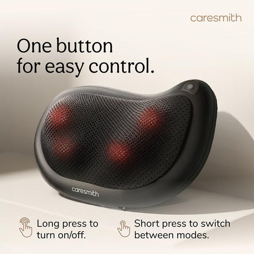 Cordless Shiatsu Pillow Massager with Infrared Heat