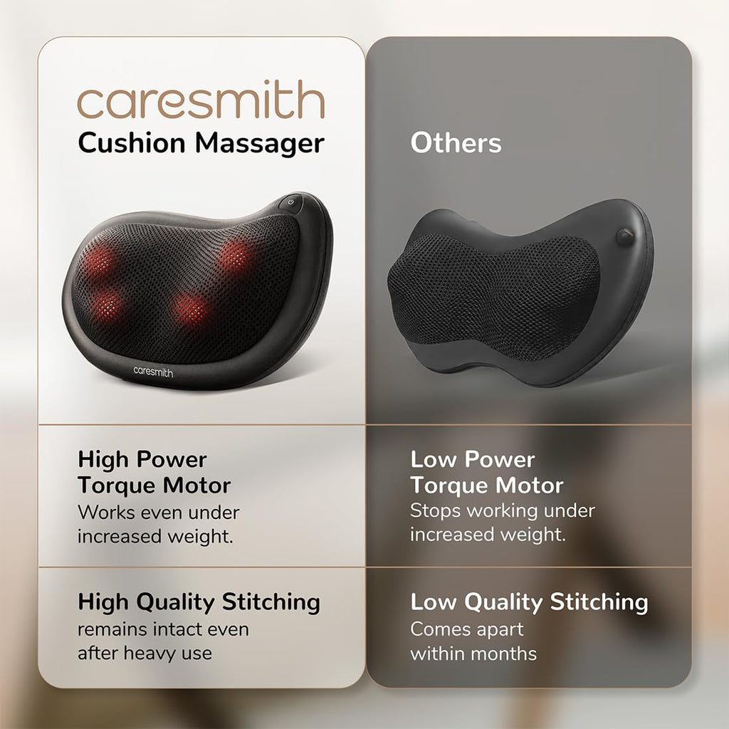 Cordless Shiatsu Pillow Massager with Infrared Heat