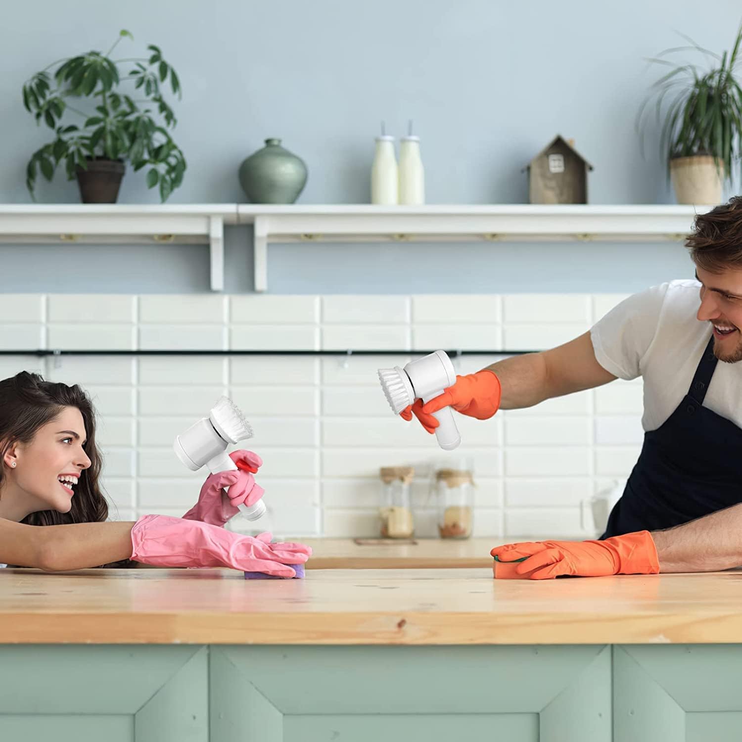Multi-Functional Cordless Electric Scrubber