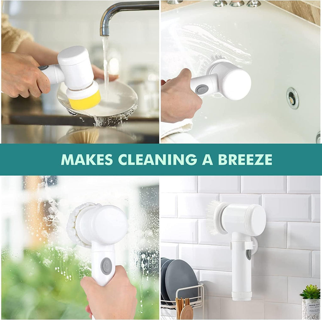 Multi-Functional Cordless Electric Scrubber
